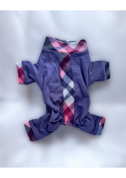 Monogram Purp Köpek Tulum Pijama
