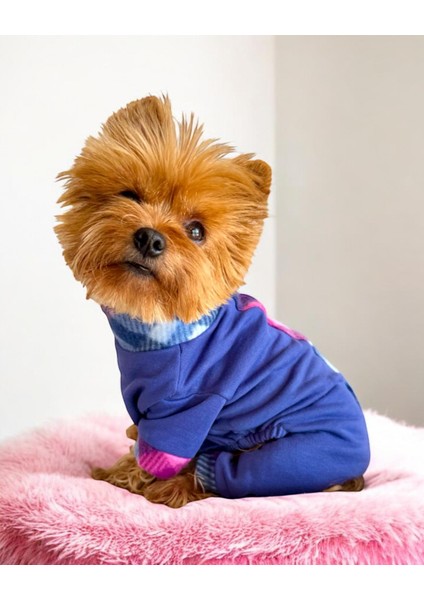 Monogram Purp Köpek Tulum Pijama