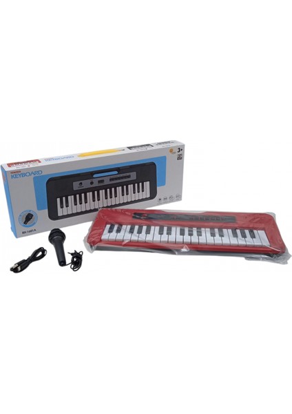 37 Tuş Pilli USB Kablolu Mini Mikrofonlu Çocuk Elektronik Piyano