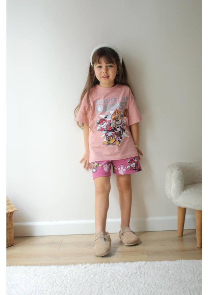 Paw Patrol Kız Çocuk Şortlu Alt Üst Takım modelleri