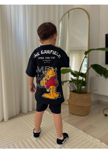 Garfield Erkek Çocuk Şortlu Alt Üst Takım