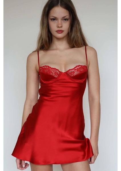 Balenli Beli Oturtmalı Zarif Elbise