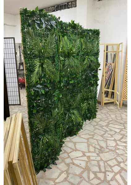 Yapay Çiçek Şimşir Bitki Paravan 5 Kanat Seperatör Oda Bölme Dekor fiyatları