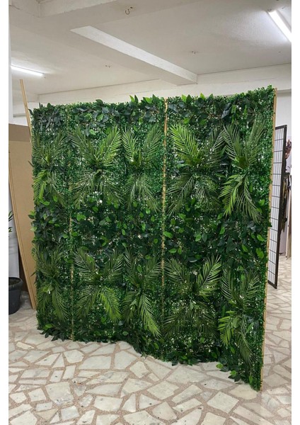 Yapay Çiçek Şimşir Bitki Paravan 5 Kanat Seperatör Oda Bölme Dekor modelleri