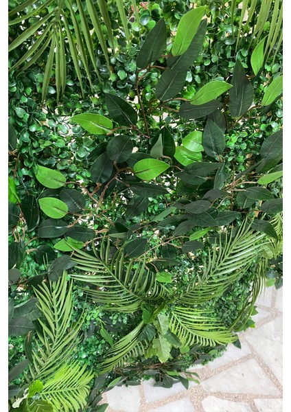 Yapay Çiçek Şimşir Bitki Paravan 5 Kanat Seperatör Oda Bölme Dekor indirimleri