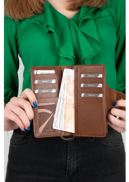 Grande Hakiki Deri Unısex Cüzdan Taba 2644 modelleri