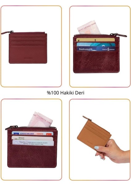 Deri Erkek Cüzdan Kırmızı 820