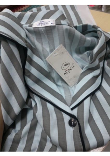 Kadın Gömlek Yaka Kısa Kollu Pijama fırsatları