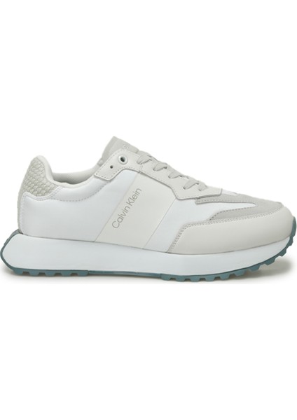 Low Top Lace Up Nylon Wov Beyaz Erkek Sneaker