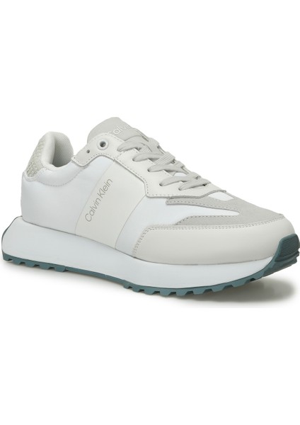 Low Top Lace Up Nylon Wov Beyaz Erkek Sneaker