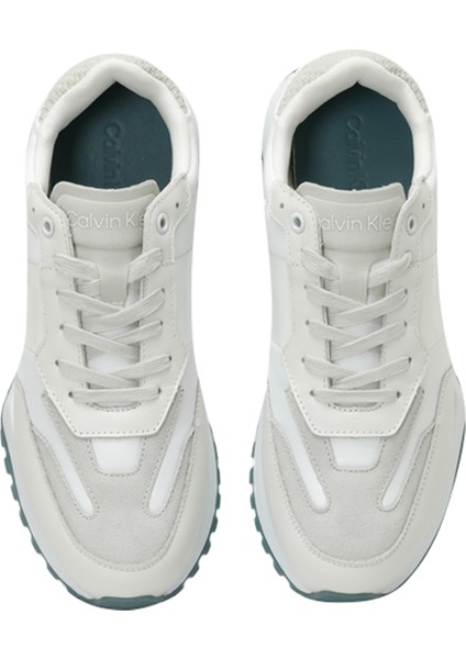 Low Top Lace Up Nylon Wov Beyaz Erkek Sneaker