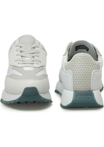 Low Top Lace Up Nylon Wov Beyaz Erkek Sneaker