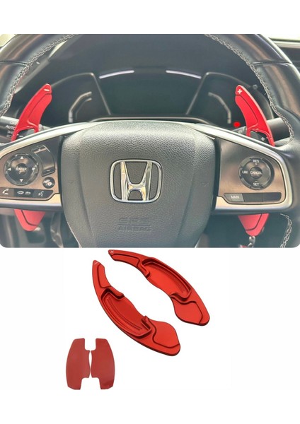 Honda Accord Kırmızı F1 Kulakçık Pedal Shifter 2013-2020