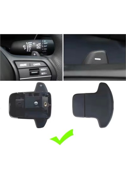 Honda Accord Siyah Karbon F1 Kulakçık Vites 2022-2025 indirimleri