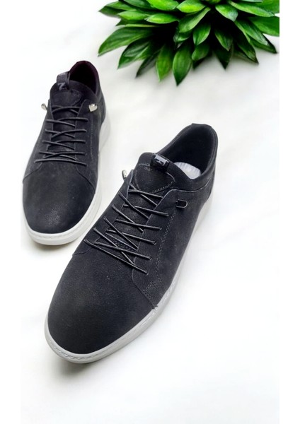 Erkek Gerçek Deri Nubuk Lastikli Rahat Casual Ayakkabı fırsatları