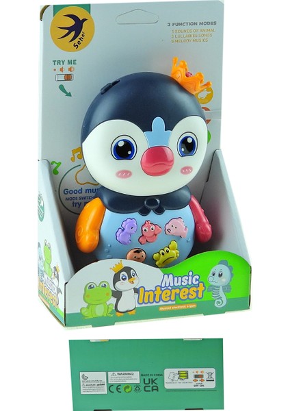 Oyuncak Penguen Işıklı Sesli Sevimli Penguen 16 cm fırsatları