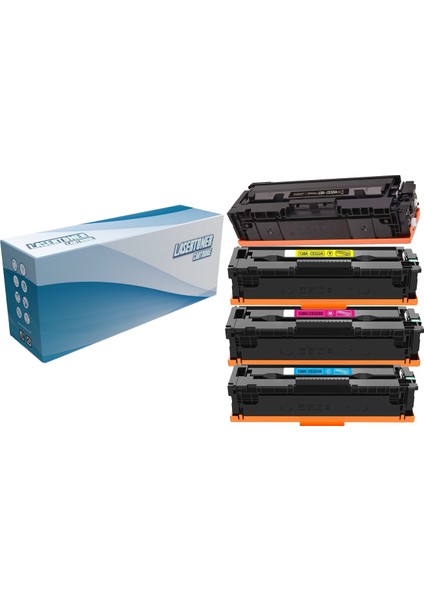 128A-HP Color Laserjet CM1415FNW Muadil Toneri 1 Set 4 Renk