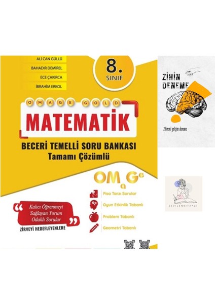 8.sınıf Omg Matematik Beceri Temelli Soru BANKASI+ZİHİNDENEME-NT-602