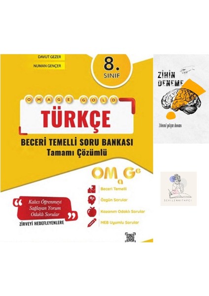 8.sınıf Omg Türkçe Beceri Temelli Soru BANKASI+ZİHİNDENEME-NT-650