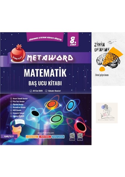 8.sınıf Metaword Matematik Başucu Konu KİTABI+ZİHİNDENEME-NT-734