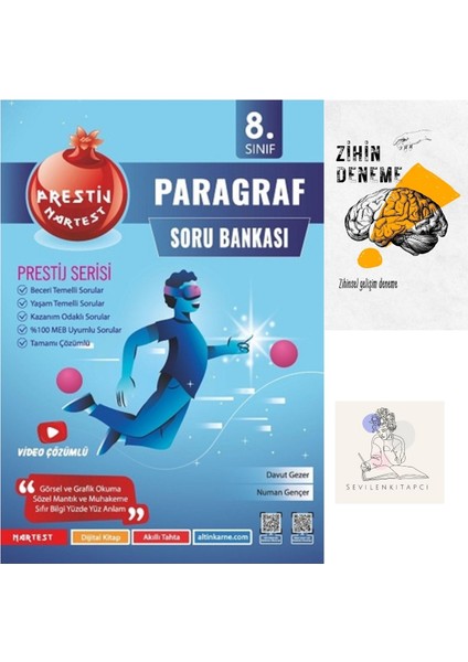8.sınıf Prestij Paragraf Soru BANKASI+ZİHİNDENEME-NT-1460