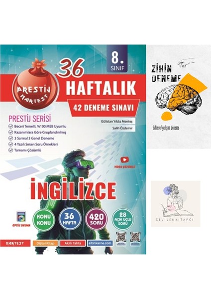 8.sınıf Ingilizce 36 Hafta DENEMELERİ+ZİHİNDENEME-NT-982