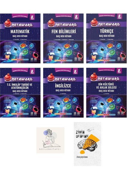 8.sınıf Metaword Tüm Dersler Başucu Konu KİTABI+ZİHİNDENEME-NT-184