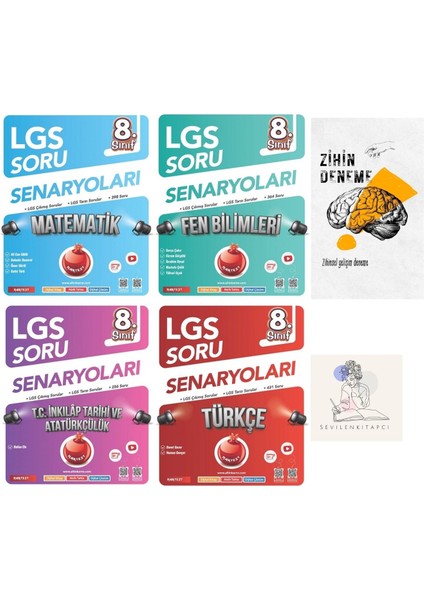 8.sınıf Mat-Fen-Türkçe-Inkılap Çıkmış Soru ve Lgs Soru SENARYOLARI+ZİHİNDENEME-NT-291