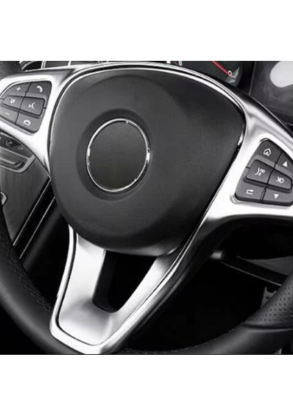 Mercedes Glc X253 Direksiyon Tuş Çerçevesi Krom 2016-2018 modelleri