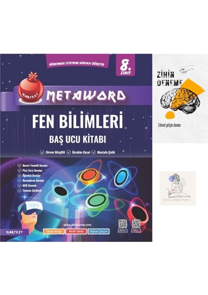 8.sınıf Metaword Fen Bilimleri Başucu Konu KİTABI+ZİHİNDENEME-NT-811