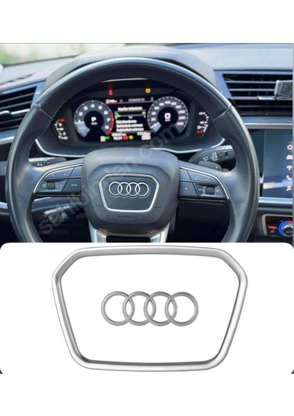 Audi Sq5 Direksiyon Logo Çerçeve Airbag Krom 2019-2023