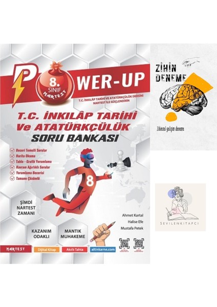 8.sınıf Inkılap Power-Up Soru BANKASI+ZİHİNDENEME-NT-1117