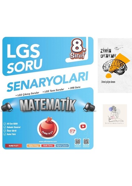 8.sınıf Matematik Çıkmış Soru ve Lgs Tarzı Soru SENARYOLARI+ZİHİNDENEME-NT-1193