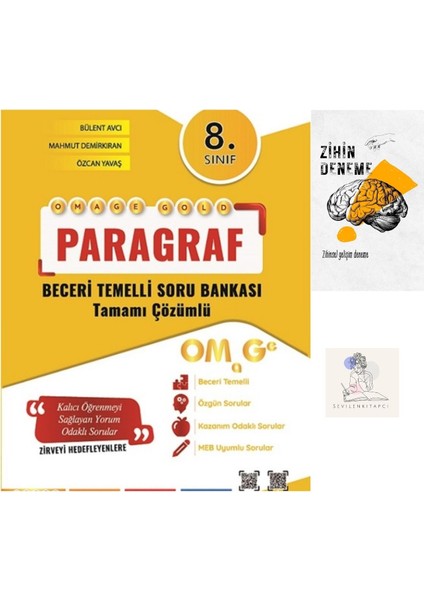 8.sınıf Omg Paragraf Beceri Temelli Soru BANKASI+ZİHİNDENEME-NT-571