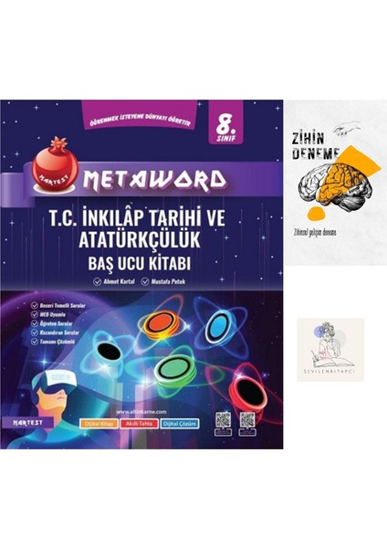 8.sınıf Metaword Inkılap Başucu Konu KİTABI+ZİHİNDENEME-NT-837