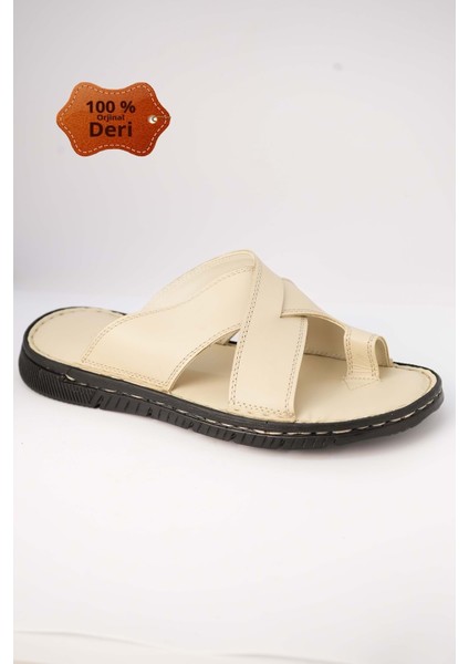 Kr.93 Anatomik Taban Içi Dışı Deri Tek Parmak Erkek Terlik modelleri