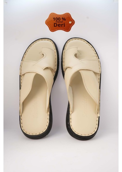 Kr.93 Anatomik Taban Içi Dışı Deri Tek Parmak Erkek Terlik indirimleri