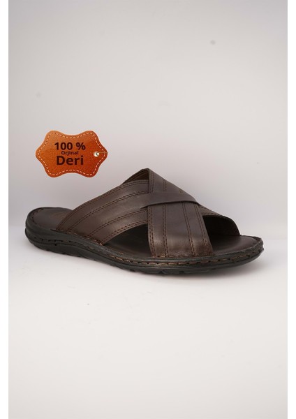 Kr.97 Anatomik Taban Içi Dışı Deri Erkek Terlik