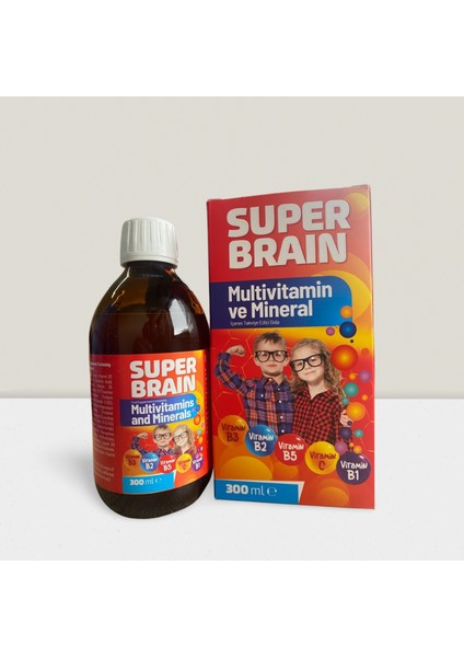 Çocuk Multivitamin Şurubu | Kolin + Magnezyum + B12 | 300 ml