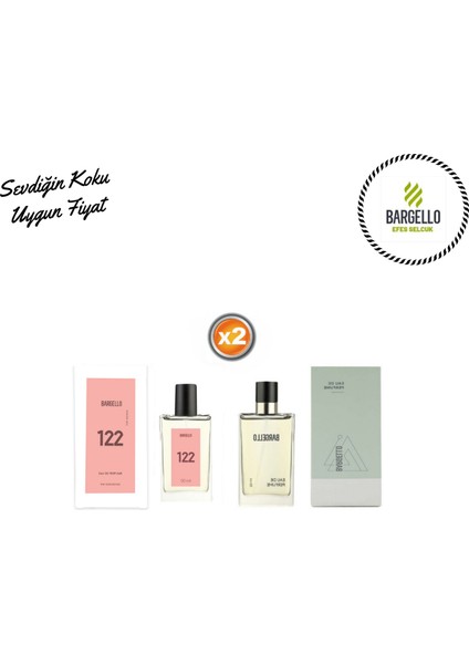 Ikili 50ml Kadın 122- Unısex 671 Edp Parfüm -Bes