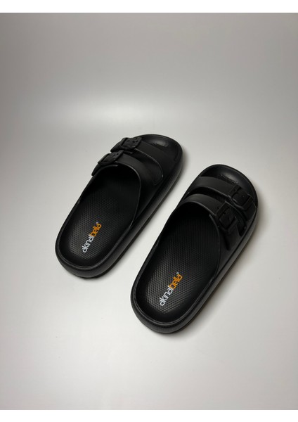 Akınalbella Çift Toka Unisex Rahat Havuz Plaj Ev Bahçe Günlük Bay Bayan Terlik indirimleri