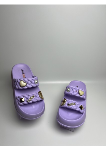 Akınalbella Taşlı Aşırı Hafif Günlük Ev Havuz Bahçe Balkon Kadın Terlik. modelleri