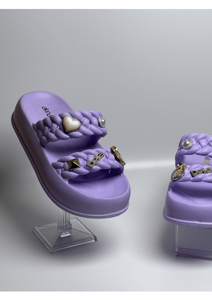 Akınalbella Taşlı Aşırı Hafif Günlük Ev Havuz Bahçe Balkon Kadın Terlik. fırsatları