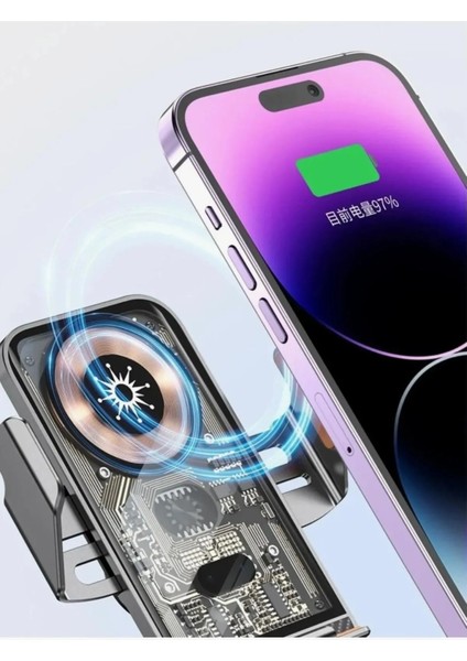 Araç Içi Akıllı Telefon Tutucu Kızılötesi Şarj Muhteşem Tasarım