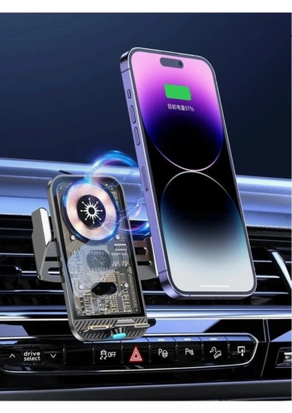 Araç Içi Akıllı Telefon Tutucu Kızılötesi Şarj Muhteşem Tasarım