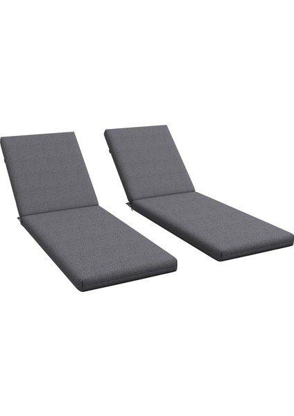 2 Adet Nif Dağı Şezlong Minderi 180-55 -5 cm Yıkanır Silinir Fermuarlı