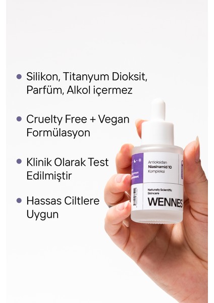 | Antioksidan Niasinamid 10 Kompleks Serum, Ton Eşitleyici Destek - Aloe + Çörek Otu Özü - Luna22 modelleri