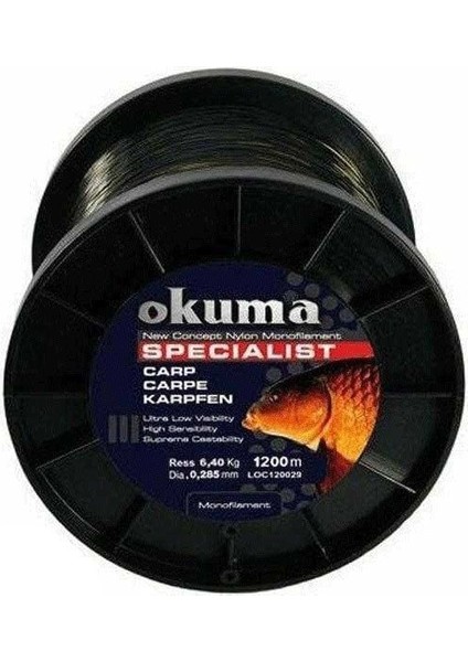 Carp 0.37 Mm 1200m Kamuflaj Sazan Misinası 10kg Çeker