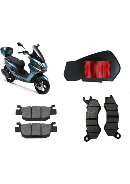 Rks Newlight 125 Pro Bakım Seti Ön-Arka Balata ve Hava Filtresi
