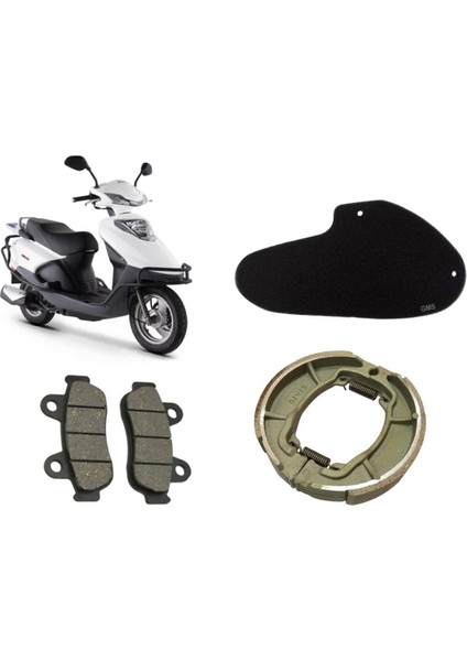 Kuba Vn 50 Pro Bakım Seti Ön-Arka Balata ve Hava Filtresi